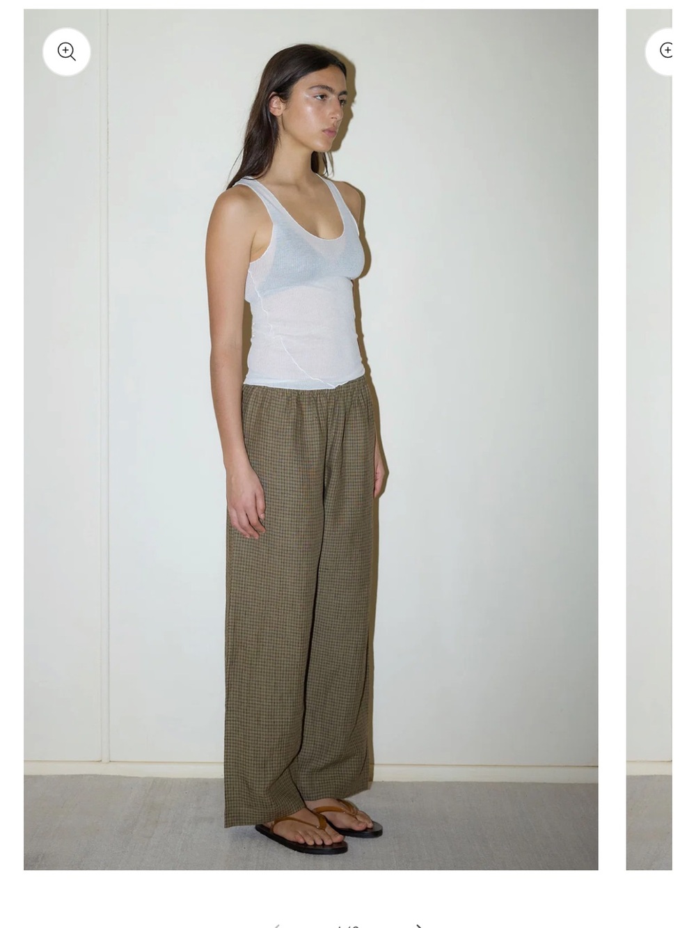 Deiji Studios LINEN EASE TROUSER
PINE CHECK XS